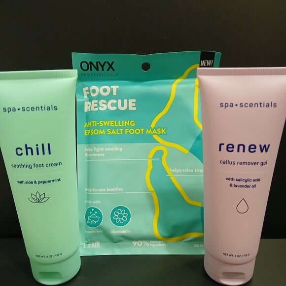 Foot Care Bundle Soothing Cream/ Callus Remover Gel/ Epsom Salt Foot Mask Gift - Picture 2 of 9